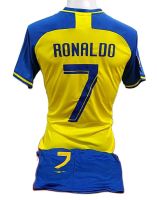 เสื้อกีฬาฟุตบอลผู้ใหญ่ ทีมอัลนาสเซอร์ (Al nassr)  ฤดูกาล 2023 ชุดใหม่ล่าสุด ราคาถูก (มีสกรีนเบอร์)