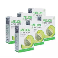 MELON ACNA SOAP สบู่เมล่อนเเอคน่า ดูเเลผิวอย่างตรงจุด ขนาด 70g ( 6 ก้อน )