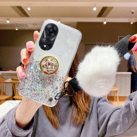 เคสโทรศัพท์เคส Tpu เนื้อนุ่มหรูหรา4G 5G พร้อมที่แขวนพลอยเทียมและสายแฮริบอล