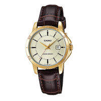 Casio standard Lady Leather Strap LTP-V004GL-9AUDF (ของแท้ รับประกันศูนย์) Tarad Nalika