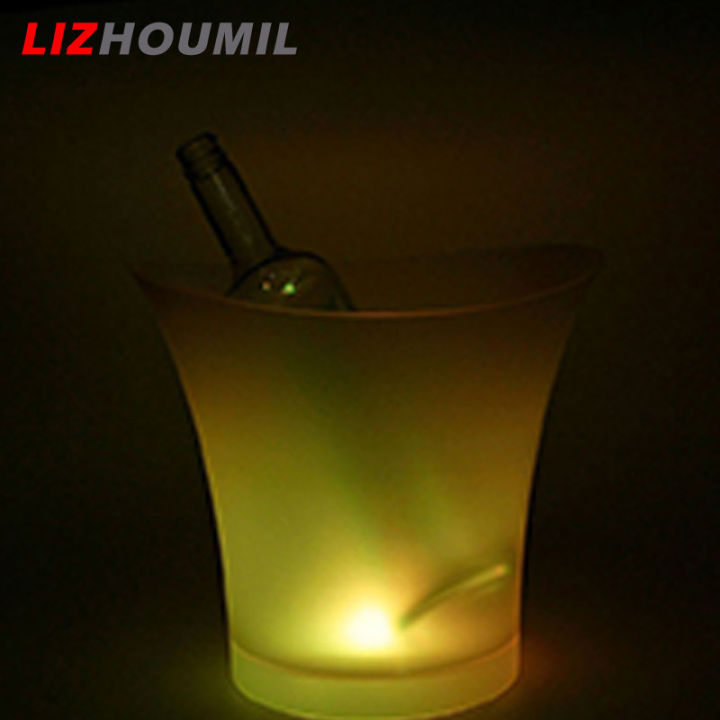 lizhoumil-ไฟ-led-ส่องสว่างสวยกลม5l-เครื่องดื่มไวน์ที่เก็บความเย็นน้ำแข็งเบียร์ถังใส่น้ำแข็งแช่แชมเปญสำหรับบาร์-ktv-ปาร์ตี้