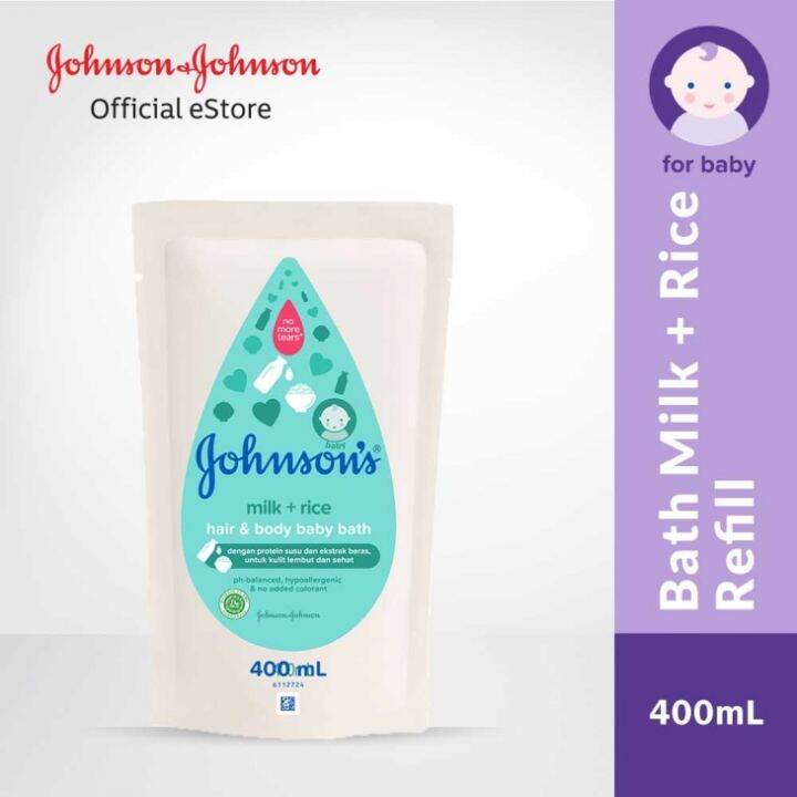 JOHNSON’S Baby Bath Milk & Rice 400ml Lazada Indonesia