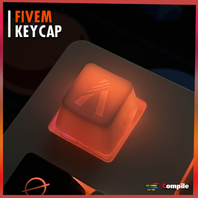 Fivem Custom Keycap ปุ่มคีย์บอร์ดแสงลอด วัสดุแข็งแรง (อ่านรายละเอียดสินค้าก่อนสั่งซื้อ) NEW❤️‍🔥