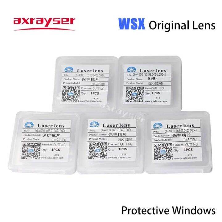 wsx-30x5เลนส์เดิมเลเซอร์สำหรับป้องกันหน้าต่าง4kw-1064nm-jgs1ซิลิก้า18x2ออปติคอล20x2สำหรับตัดไฟเบอร์-kc13-15