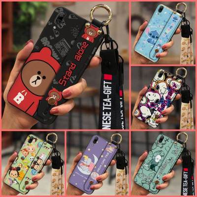 TPU Cover Phone Case For Huawei Enjoy 9/Y7 Pro 2019 Wristband protective Fashion Design New Arrival Soft Cartoon Cute