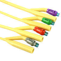 12ชิ้นล็อตบาดแผลปืนโครงกระดูกบาดเจ็บเครื่องมือแพทย์น้ำยาง Foley สายสวน2Way ซิลิโคนเคลือบพับ cathey สายสวน ballo