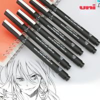 ฟินเนไลเนอร์ไมโครพินยูนิปากกาวาดเขียนหัว6หลากชนิดปากกา Multiliner ความแม่นยำทางเทคนิคหมึกดำสำหรับการร่างอะนิเมะมังงะ