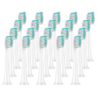 ◎✜☌ 12/20 Pcs Replacement Brush Heads For Philips Sonicare Health Electric Toothbrush Heads Black and White