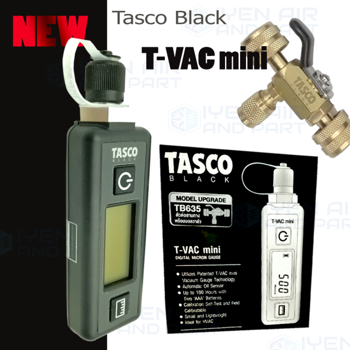 t-vac-mini-ดิจิตอลไมครอนเกจพร้อมบอลวาล์ว3ทาง-tb635-ยี่ห้อ-tasco-black-version-2021
