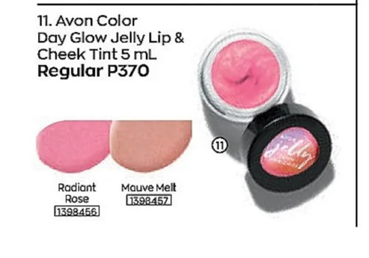 AVON COLOR DAY GLOW JELLY LIP & CHEEK TINT 5ml Lazada PH