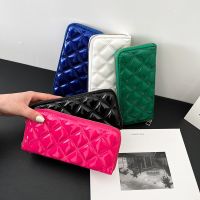 Women Wallet Luxury Fashion Long Waterproof Large Capacity PU Mobile Phone Bag Trend Lingge Card Purse