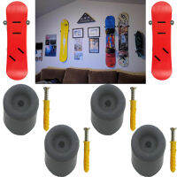 4 /Pk ที่แขวนสเก็ตบอร์ดชั้นวางสโนว์บอร์ด Longboard จอแสดงตัวยึดติดผนัง