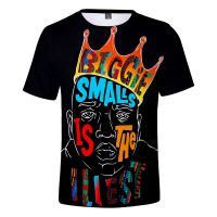 Hot Sale Hip Hop Notorious B.I.G. Men T-shirt Oversized T Shirt Men/women Short Sleeve Top Fashion Biggie Smalls 3D Print Summer