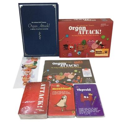 Table Board Game Organ Attack Playing Cards Party Game Funny Entertainment Fun Deck for Gatherings Parties Full English Version famous