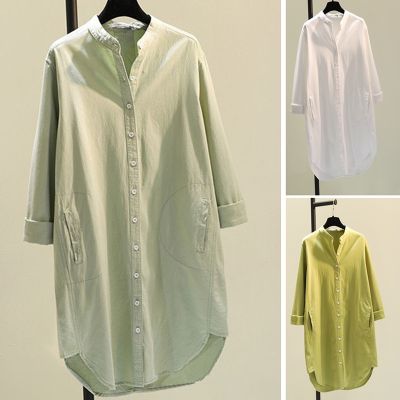 Chiffon Shirt Women Blouse Plus Size V Neck Loose Long Sleeve Tunic Blouse Casual Breathable