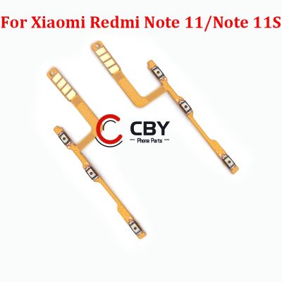 10PCS สําหรับ Xiaomi Redmi Note 11 11S 11T 11E ที่อยู่อาศัยโทรศัพท์ปุ่มปรับระดับเสียงปุ่มด้านข้างปุ่มเปลี่ยนกุญแจ