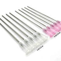 【YF】 5/10/25pcs Tip 16Ga 18Ga Extra Long Total length 100mm Blunt Flat Head Paste Syringe Adhesive Glue Liquid Dispensing Needle