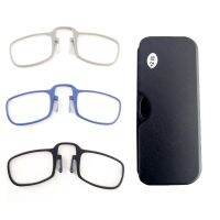 ❐❧℗ 2020 Newest Mini SOS Wallet Reading Glasses Nose Clip on Presbyopic Glasses Mens and Women Men Glass Frame Black High Quality