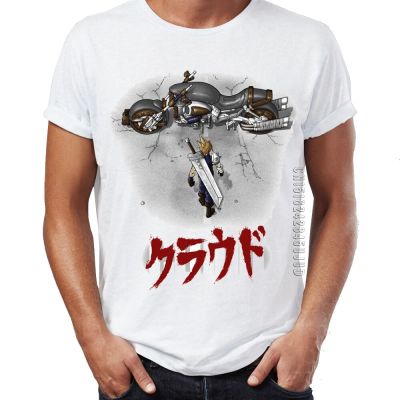Mens T Shirt Cloud Final Fantasy Akira Mashup Artsy Awesome Artwork Tshirts Homme Graphic Tees Camiseta