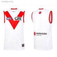 ฟุตบอล 2023Rugby World Cup 2023AFLVest White Swan Home Sleeveless Rugby Jersey High Quality