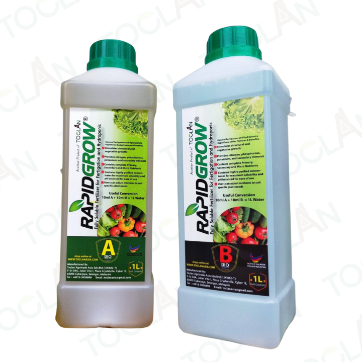 RapidGrow 2L Liquid AB Fertilizers - Baja AB/Hidroponik/Fertigasi ...