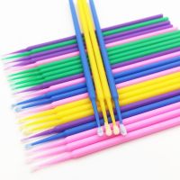 ∏♤☌ 100/5PCS Eyelash Brushes Disposable Cotton Swab Micro Individual Eyelashes Microbrush Lash Removing Lash Extension Accessories