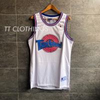 23 Space Jam รุ่นพิเศษสีขาว NBA เสื้อบาสเก็ตบอล Jersi Singlet