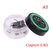 March 10ชิ้น/กล่อง A1 Twisted Fused Hive clapton coils premade Wrap สายไฟ RDA COIL