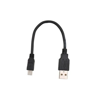 USB 2.0อะแดปเตอร์สายเคเบิลข้อมูลสั้นตัวผู้ไปยัง Mini 5 Pin B