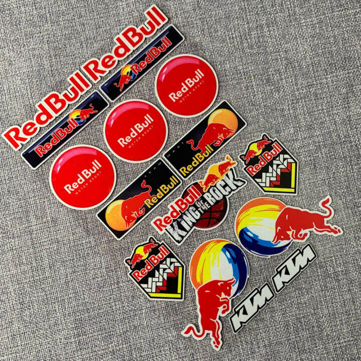Red Bull Sticker Motorcycle Refit Sponsor Reflective Waterproof