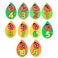 Counting Ladybugs Wooden Counting Ladybugs for Kids Wooden Memory Counting Game for Kids Educational Toy for Boys &amp; Girls Cognitive Development value