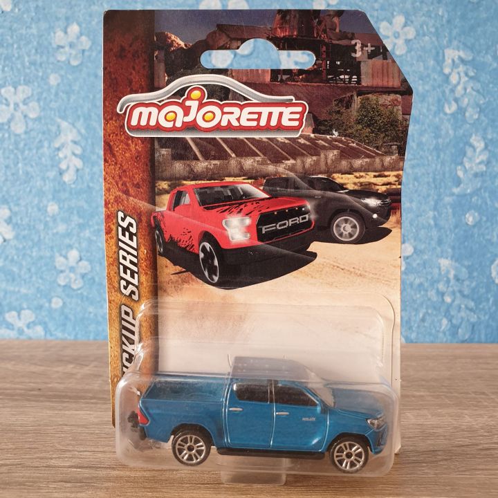 โมเดลรถเหล็ก-majorette-toyota-hilux-revo-pickup-series-blue-สีน้ำเงิน-โมเดลรถสะสม