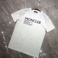 Moncleros3ชายและหญิงเสื้อยืดแขนสั้นเหมือนกันรุ่นคู่รักการพิมพ์ผ้าฝ้ายบริสุทธิ์แนวทางอารมณ์แฟชั่นแขนเสื้อเข้าได้กับทุกชุดฤดูร้อน