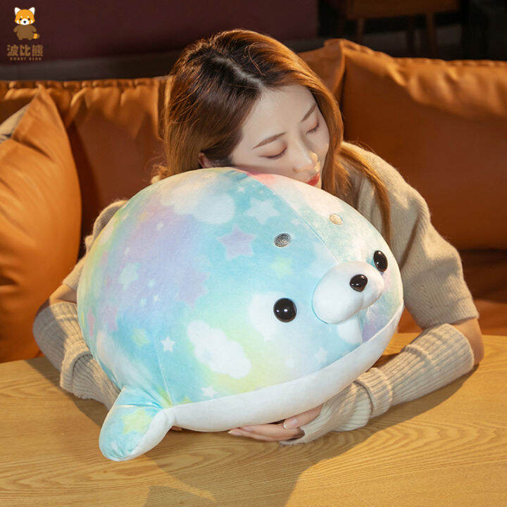 cod-bobby-bear-dream-starry-sky-น่ารักนุ่มและน่ารักตุ๊กตาแมวน้ำสีรุ้งหมอนตุ๊กตาสีเครื่องจับตุ๊กตาขนาดใหญ่