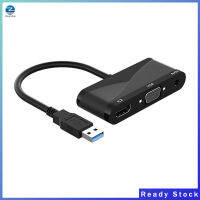 3 In 1ตัวแปลงฮับ Usb 3.0กับ Hd-Mi-เข้ากันได้ Vga 1080P Hd อะแดปเตอร์ใช้ได้กับ Windows7/8/10/11 /Os