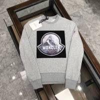 Monclerขยะแขยงเสื้อสเวตเตอร์คอกลมสบายผู้ชายสำหรับฤดูใบไม้ผลิและฤดูใบไม้ร่วงเสื้อกีฬาอเนกประสงค์