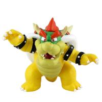 Microgood Super Mario Bros Bowserตุ๊กตาขยับแขนขาได้รุ่นของตกแต่งโต๊ะเด็กของเล่นสะสมPVC