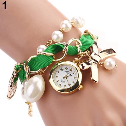 a-decent035-quartzwomen-39-s-นาฬิกาข้อมือ-fauxbowknot-decor-fauxbandbracelet-นาฬิกาข้อมือนาฬิกา-relo