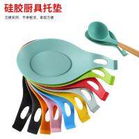 Silicone Insulation Spoon Rest Heat Resistant Placemat Drink Glass Coaster Tray Spoon Pad Eat Mat Pot Holder Kitchen Accessories