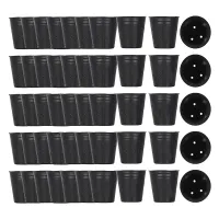 500Pcs Nursery Pot Plastic Plant Propagation Container Grow Bag Garden Supplies 8cmX8cm