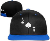 Mens/Womens Hip-hop Hats Ace of Spades Poker Adjustable Baseball Fitted Cap