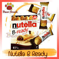 ใหม่มาก Nutella B-Ready มีขายที่ไทยแล้ว นูเทลล่าเวเฟอร์สอดไส้ช็อกโกแลตฮาเซลนัต 132กรัม มี 6 ชิ้น Bear Snack สินค้าใหม่ ไม่เหม็นหืน ส่งตรงร้านค้าส่ง สินค้าค