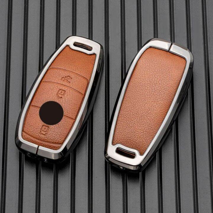 alloy-leather-key-case-for-mercedes-benz-class-c-a-e-s-g-220-amg-eqa-eqb-eqc-gla-glb-glc-cle-cla-w205-car-key-cover-keychains