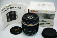 Canon EF-S 60mm f2.8 Macro USM Lens in Box, เลนส์มาโครที่รองรับระบบโฟกัสอัตโนมัติความเร็วสูง และออกแบบมาเป็นพิเศษสำหรับกล้องที่มีเซนเซอร์ขนาด APS-C