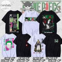 เสื้อยืด One Piece Roronoa Zoro เสื้อยืดผู้ชาย Cottonแฟชั่น สีดำ สีขาว เสื้อยืดผู้ชายเท่ๆ เสื้ออนิเมะ Tee ผ้าบาง ระบายอากาศได้ Tops