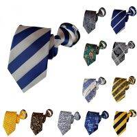 【cw】 Lazy Tie for Man Floral Striped Neck Business British Wedding Shirt Accessories Necktie Gifts