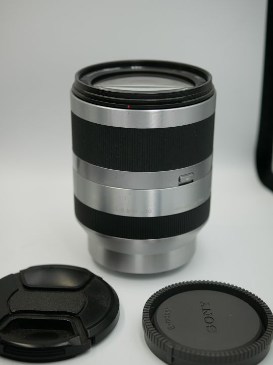 Sony E 18-200mm f3.5-6.3 OSS Silver Zoom Lens, F/3.5-6.3, 11X