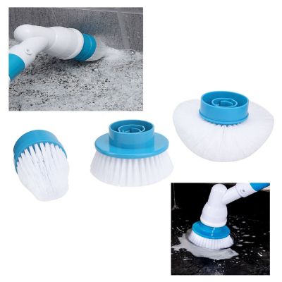 3Pcs Electric Cleaning Brush Heads Tile Bathroom Kitchen Multi-Purpose Uses Turbo Scrub Replaceable Brush Head Set
