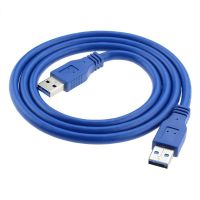 USB 3.0 Tipe Pria untuk Pria Kabel Ekstensi USB AM AM 30Cm 50Cm 1M 1.5M 3M 5M 4.8Gbps Mendukung USB 3.0 Transmisi Data