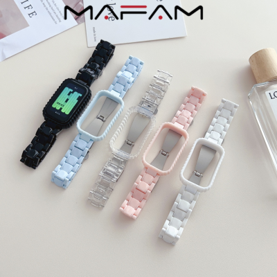 มาฟามา【🔥สายนาฬิกาเรดมี่ที่ดีที่สุดที่ใช้ได้นาฬิกา2สี PC ที่โปร่งใสสายคล้องเคสสามลูกพับได้สายรัดหัวเข็มขัดเคสแบบเรียบง่ายอุปกรณ์เสริมสีแดง